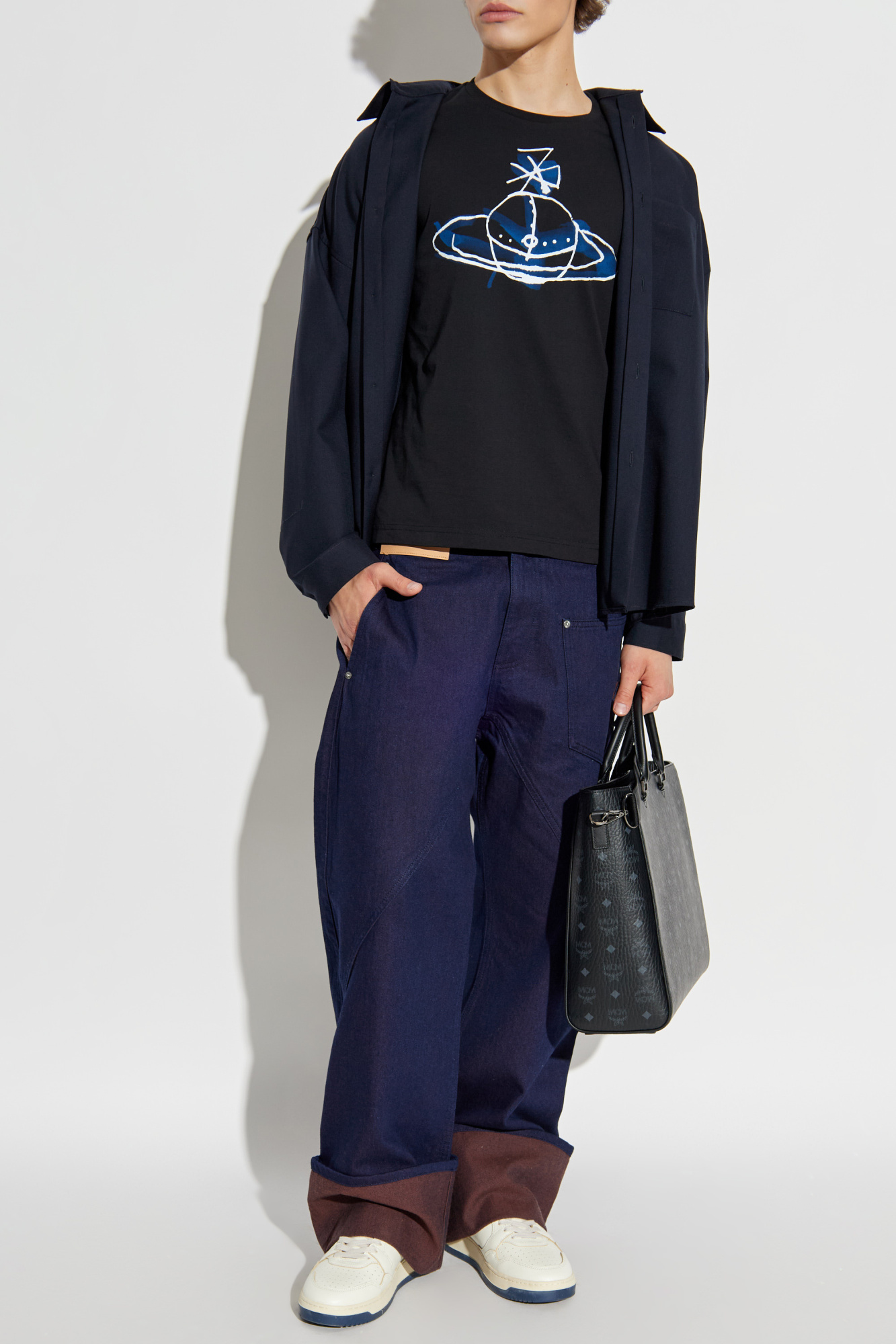 Tシャツ・カットソー Vivienne Westwood Midnight Blue Cotton T-Shirt T-shirt Vivienne Westwood Blue size L International in